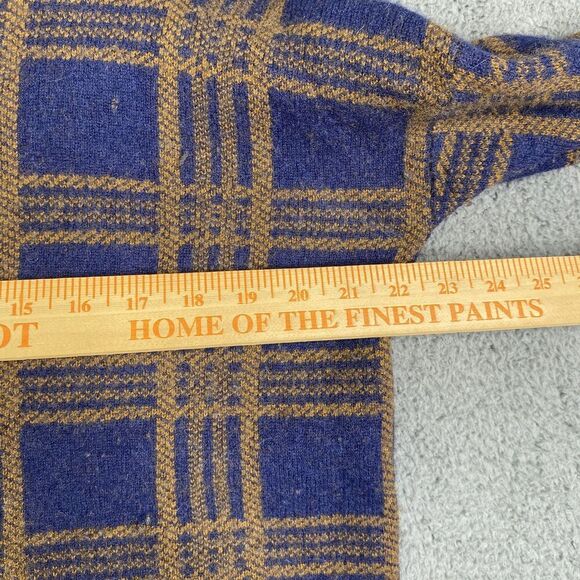 Vince Sweater Womens Small Plaid Wool Cashmere Blend Pullover Turtleneck - Picture 6 of 14